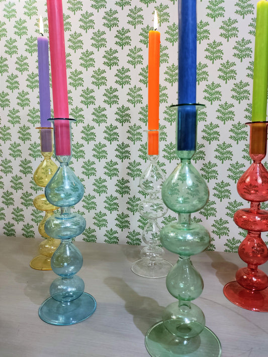 Tall Bubble Candle Holder