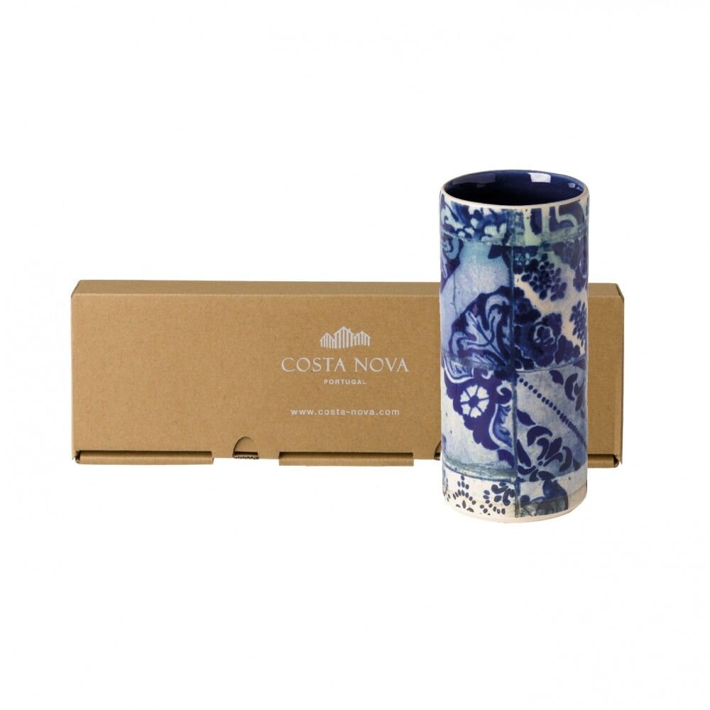 Blue Tile Ceramic Vase