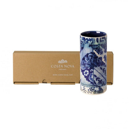 Blue Tile Ceramic Vase
