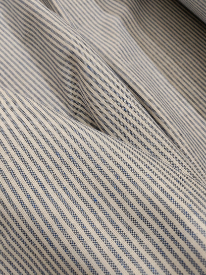 Navy Pinstripe Ticking