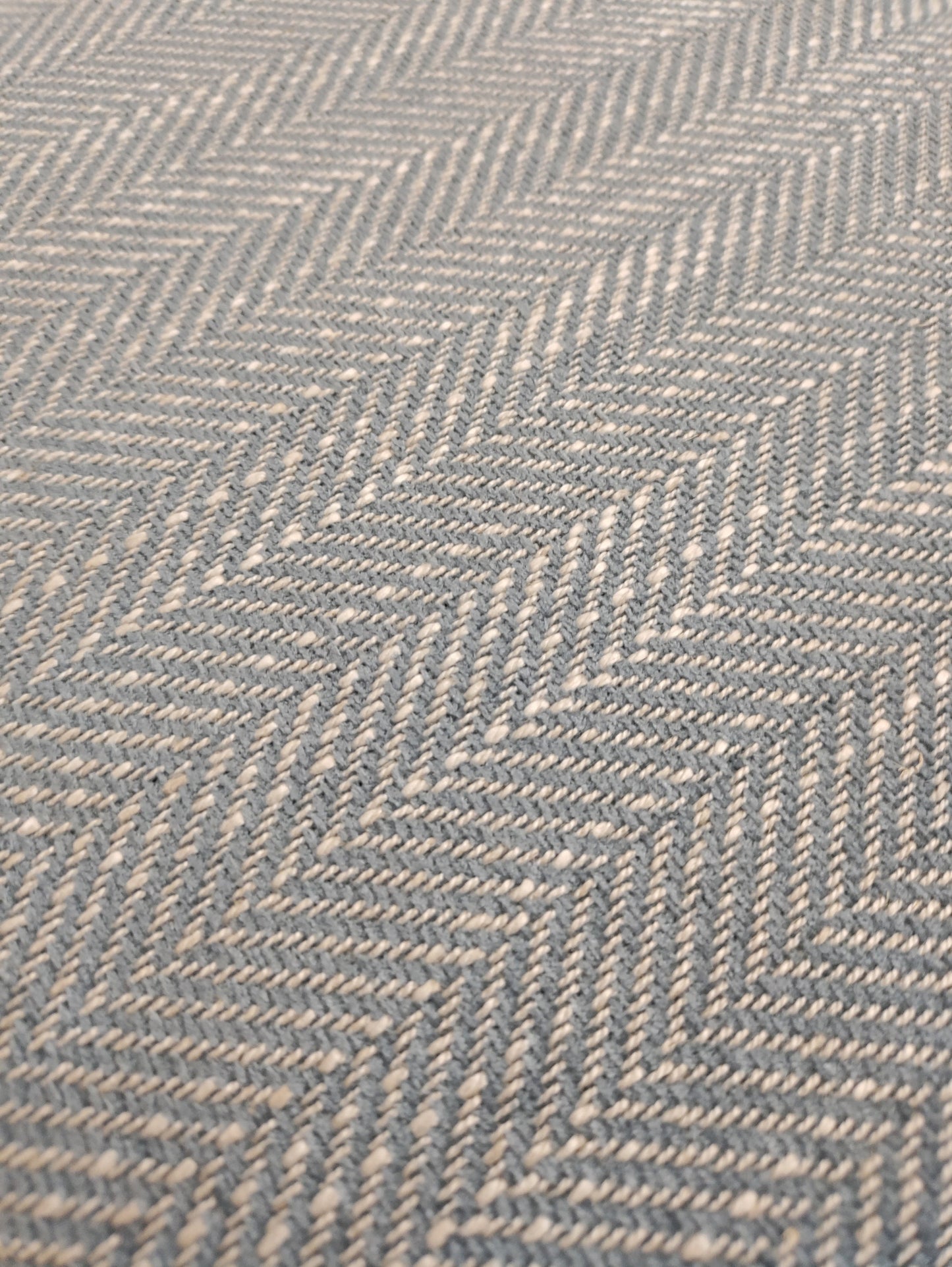Powder Blue Herringbone