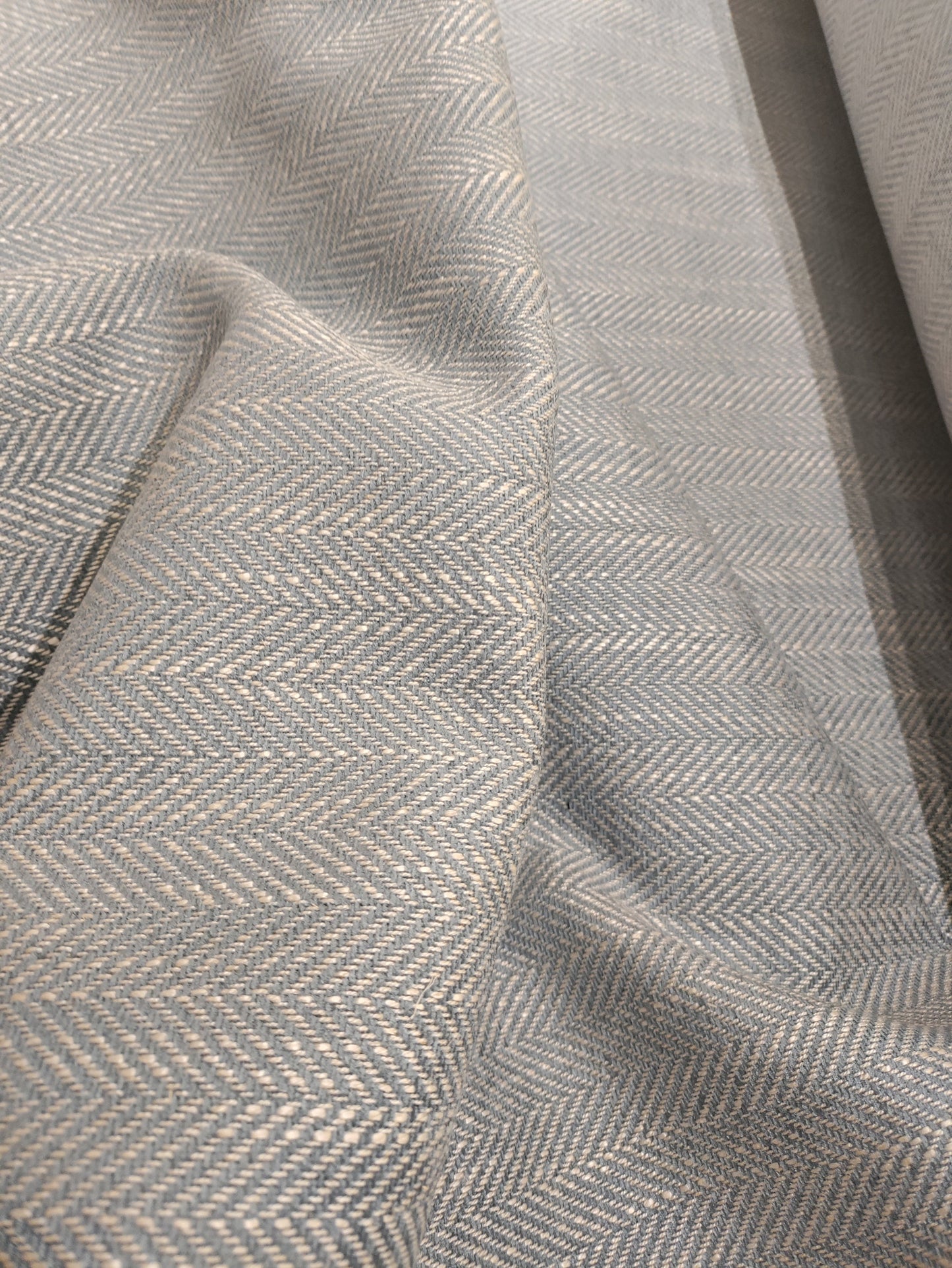 Powder Blue Herringbone