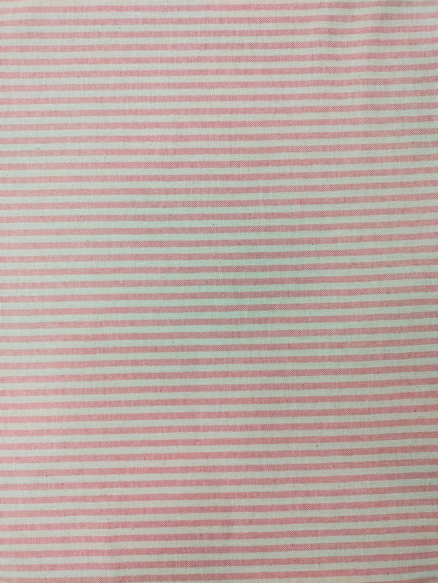 Rose Pink Coast Stripe - Double Width