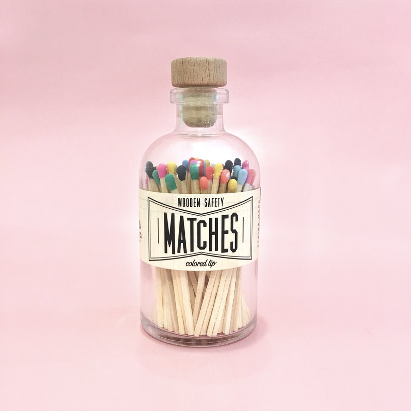 Bottled Multicoloured Matches