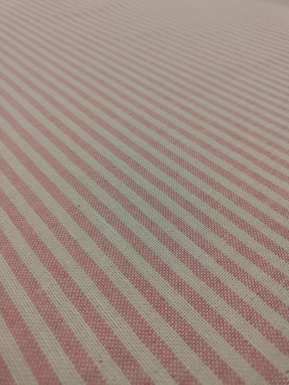 Rose Pink Stripe - Double Width