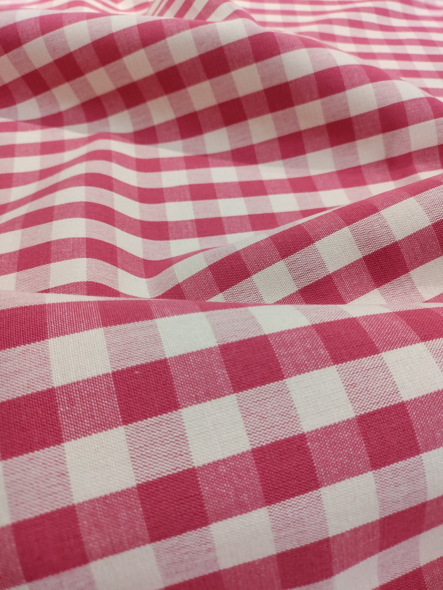 Raspberry Pink Gingham Check