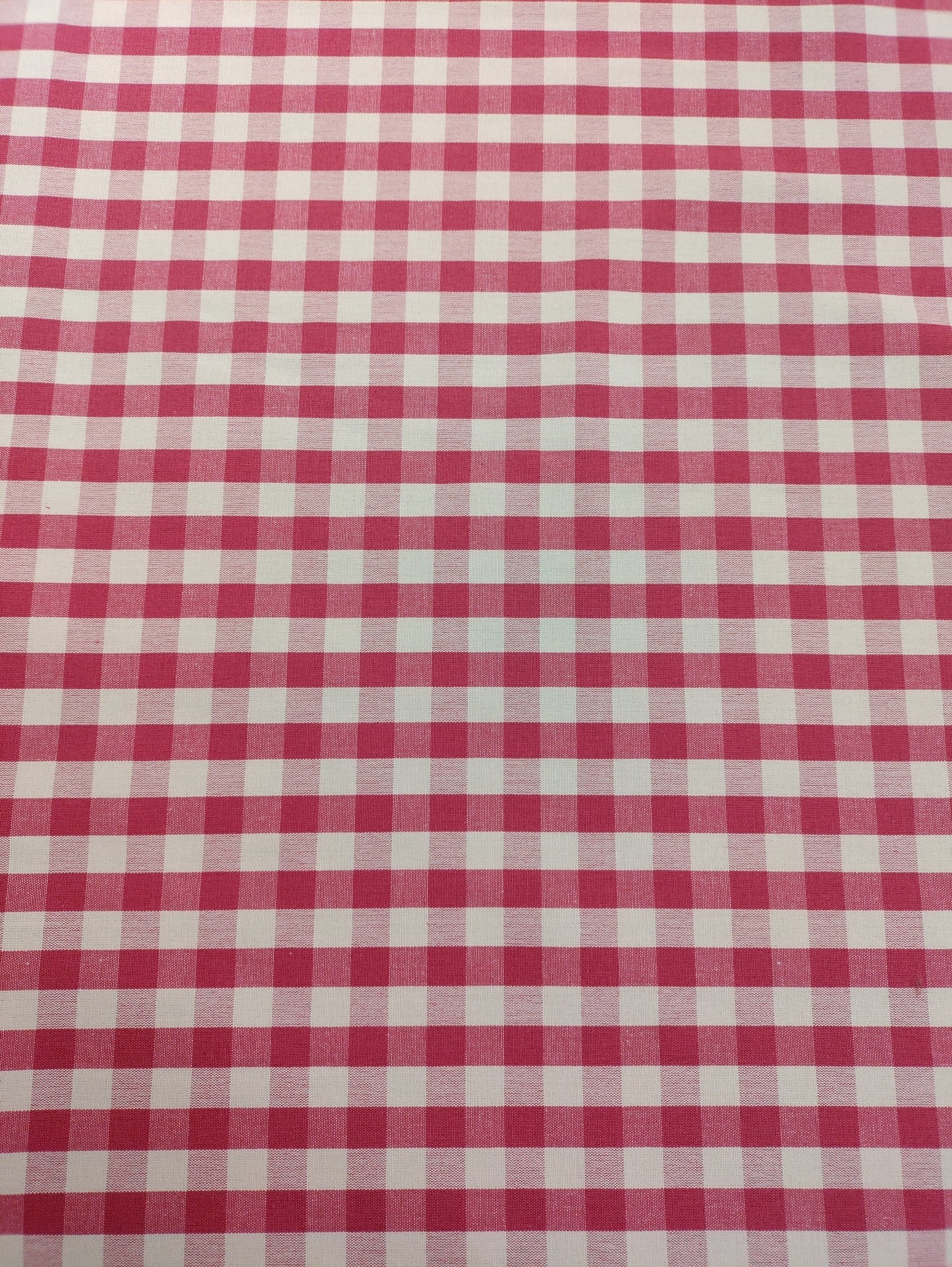 Raspberry Pink Gingham Check