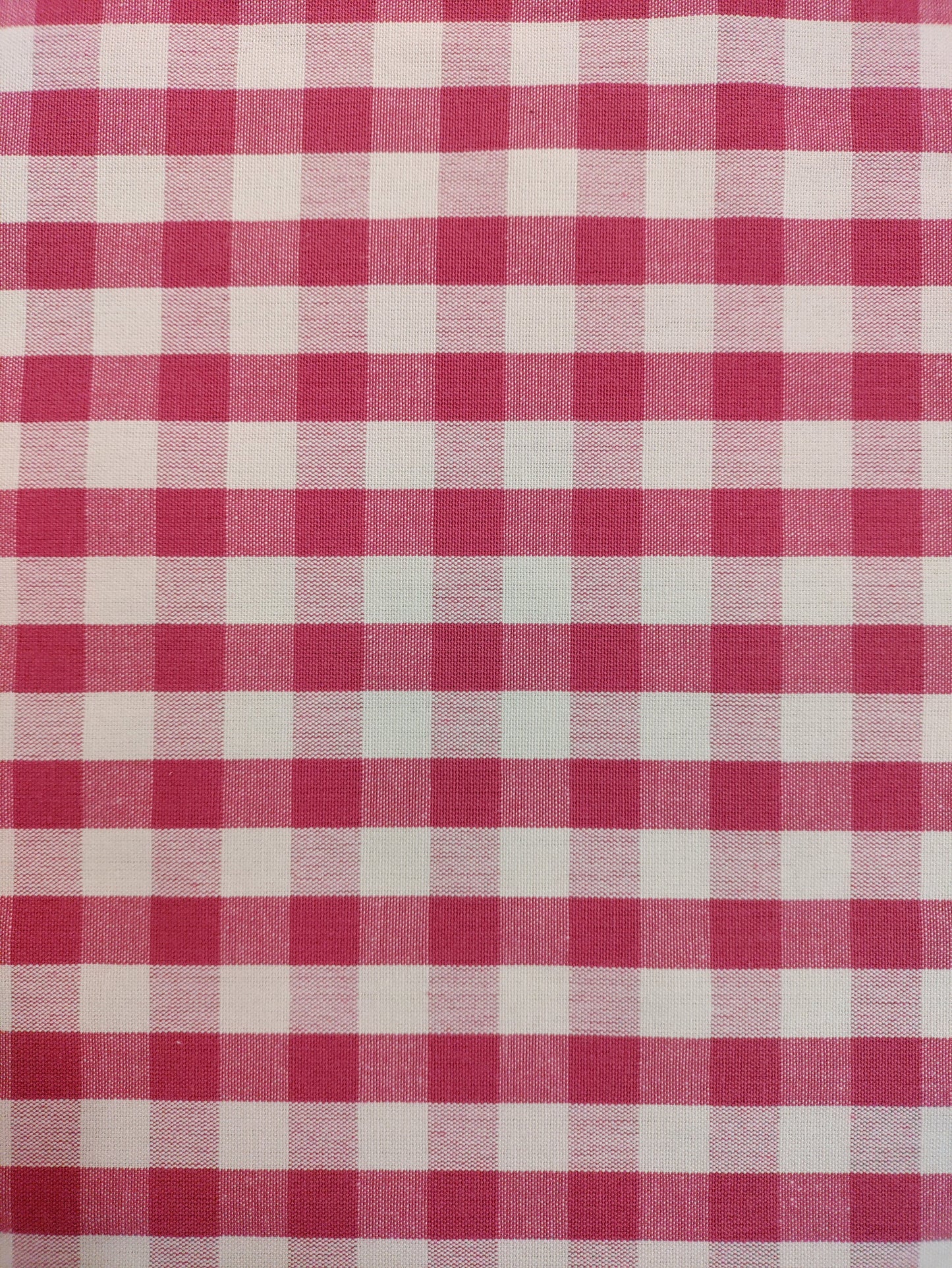 Raspberry Pink Gingham Check