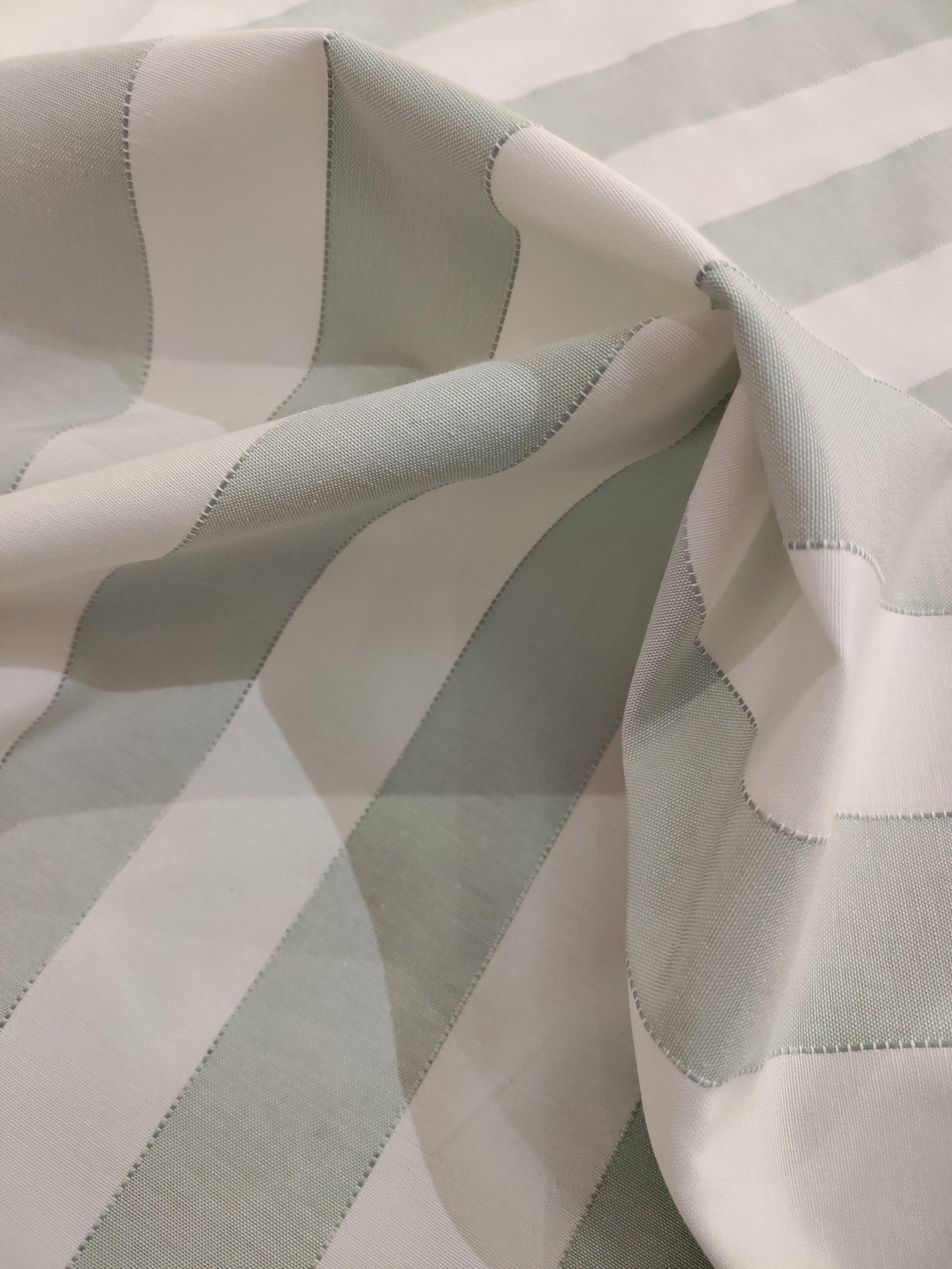 Mint Green & White Deck Stripe