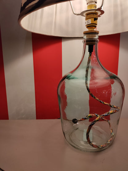 Recycled Glass Table Lamp Base Clear