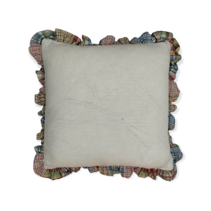 Fermoie Checked Frill Cushion