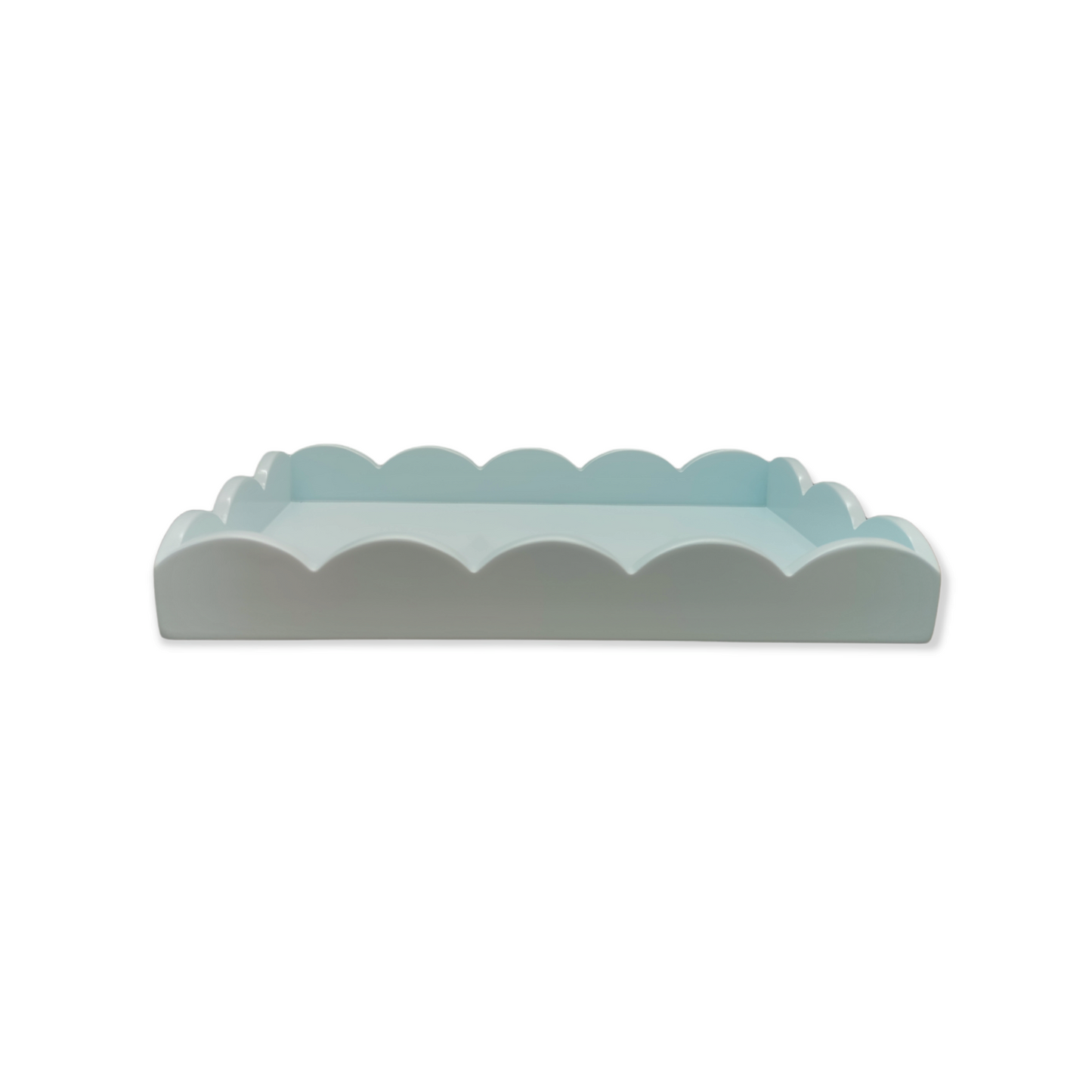 Powder Blue Small Scalloped Tray