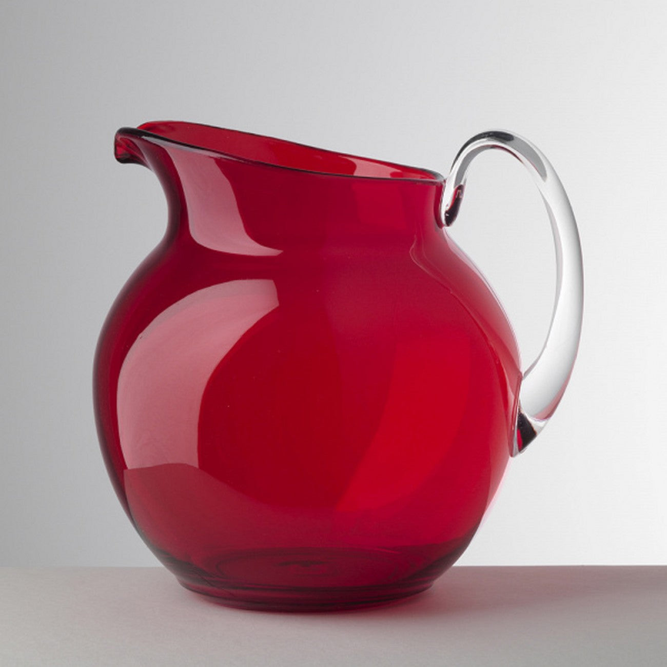 Clear Red Acrylic Pitcher – Upstairs Downstairs Interiors