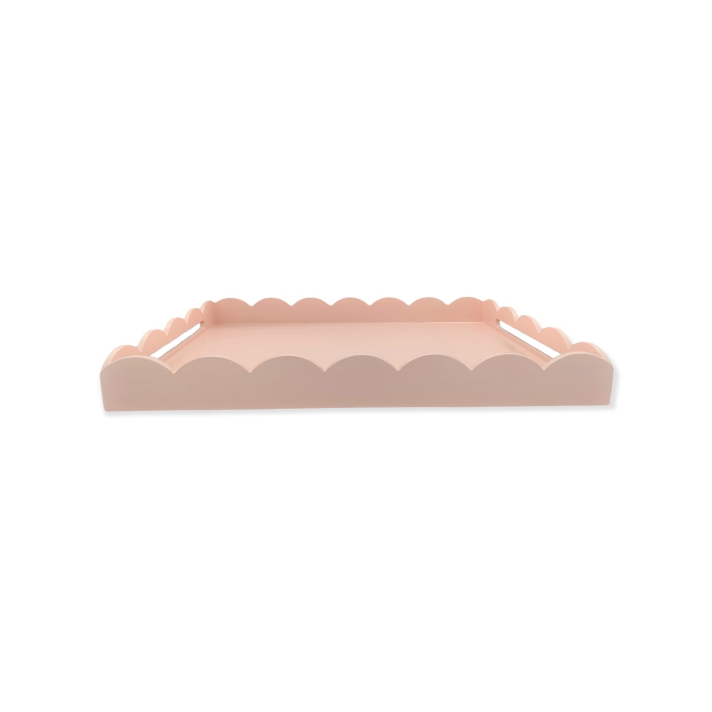 Rose Pink Large Scalloped Tray